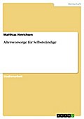 Altersvorsorge für Selbstständige - Matthias Hinrichsen