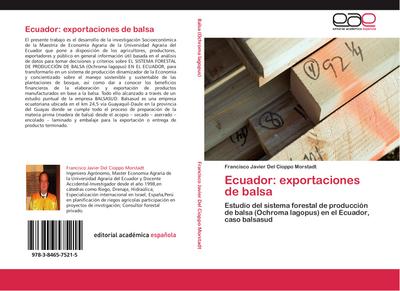 Ecuador: exportaciones de balsa