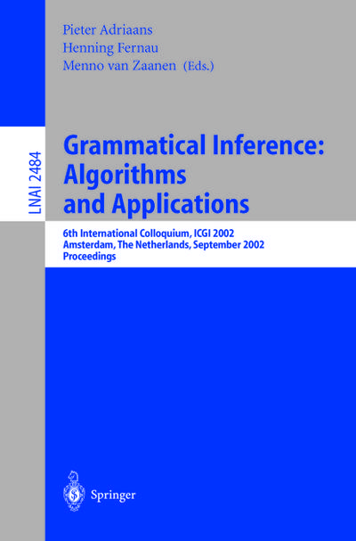 Grammatical Inference: Algorithms and Applications