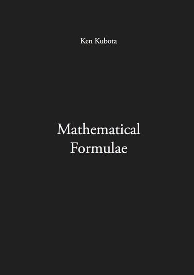 Mathematical Formulae