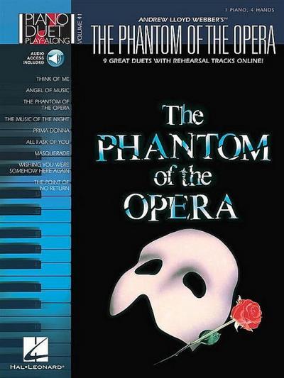 The Phantom of the Opera Piano Duet Play-Along Volume 41 Book/Online Audio [With CD (Audio)] - Andrew Lloyd Webber