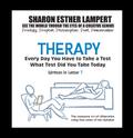 THERAPY: EVERY DAY YOU WILL TAKE A TEST - Written in Letter T