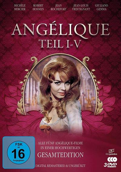 Angélique I-V - Gesamtedition (Alle 5 Filme - digital remastered). 3 DVDs
