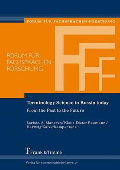Terminology Science in Russia today