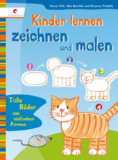 Kinder lernen zeichnen und malen