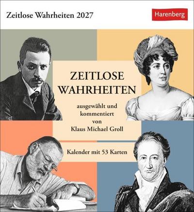 Zeitlose Wahrheiten Postkartenkalender 2027 - Kalender mit 53 Karten