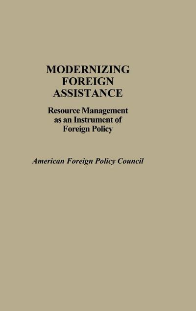 Modernizing Foreign Assistance