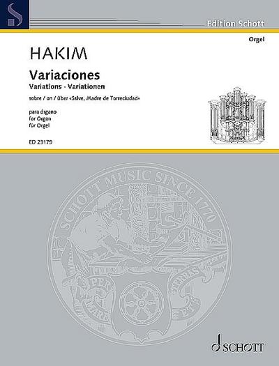 Variationenfür Orgel