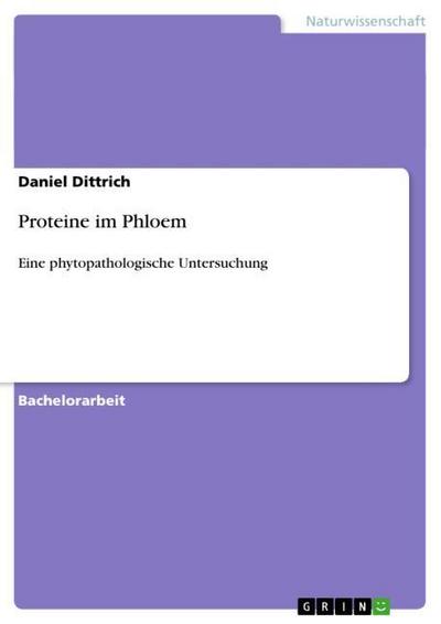 Proteine im Phloem - Daniel Dittrich