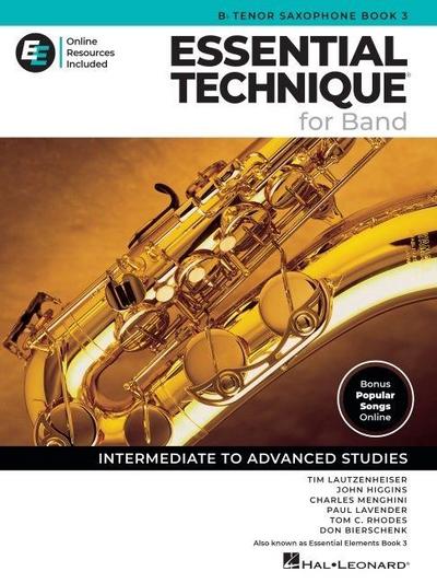 Essential Technique for Band - BB Tenor Saxophone Book 3 with Online Resources