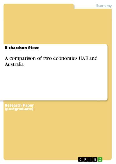 A comparison of two economies UAE and Australia