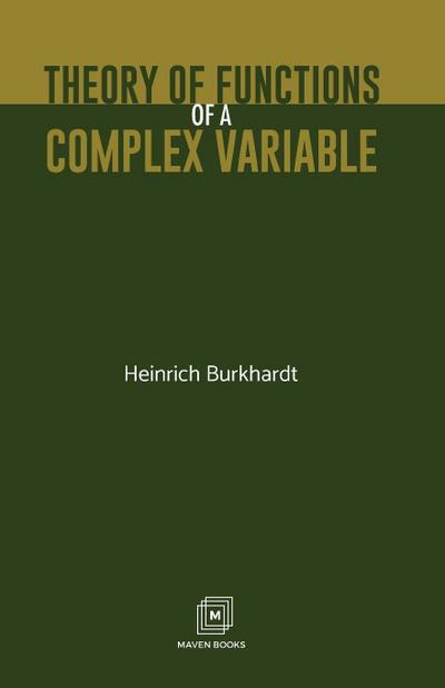 Theory of Functions of a Complex Variable