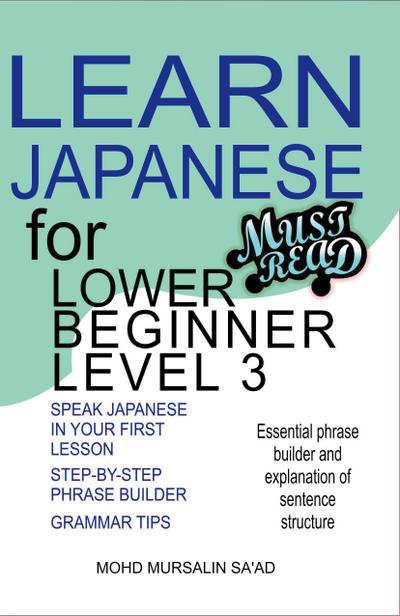Learn Japanese for Lower Beginner level 3
