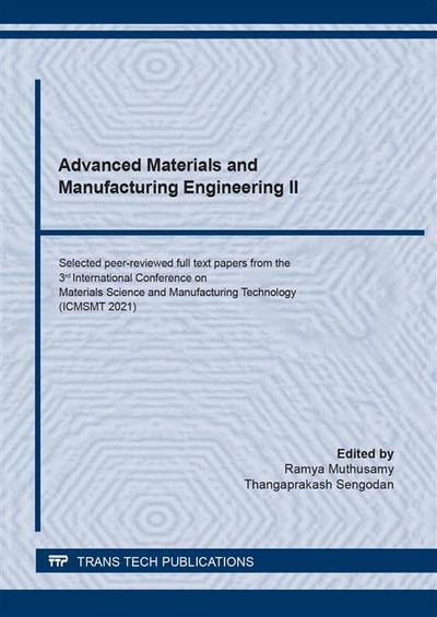 Advanced Materials and Manufacturing Engineering II