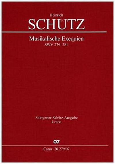 Musikalische Exequien I-III, Studienpartitur