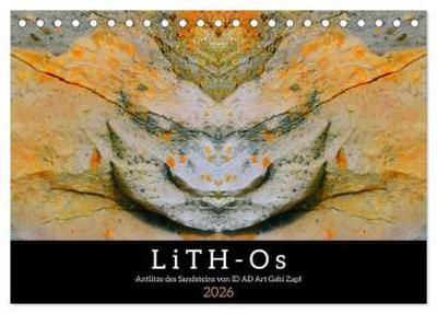 LiTH-Os Antlitze des Sandsteins von ID AD Art Gabi Zapf (Tischkalender 2026 DIN A5 quer), CALVENDO Monatskalender