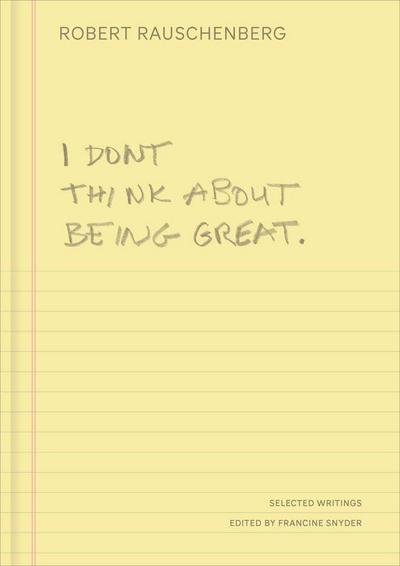 I Don’t Think About Being Great