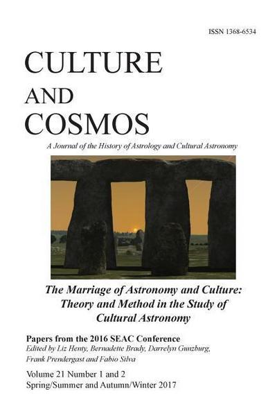 Culture and Cosmos Vol 21 1 and 2