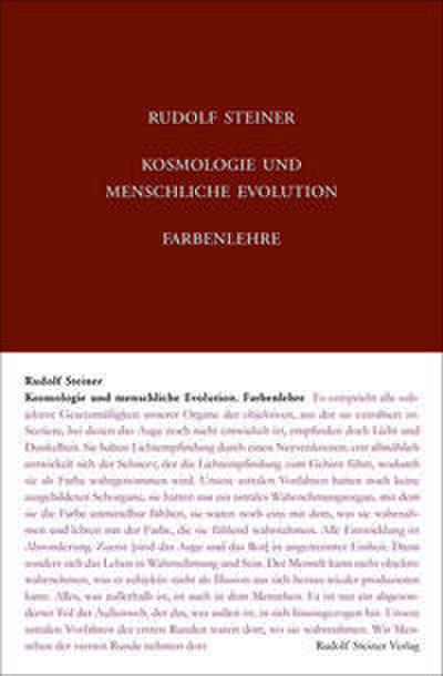 Kosmologie und menschliche Evolution. Farbenlehre