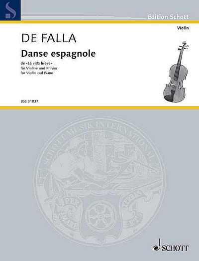 Danse espagnole aus La vida brevefür Violine und Klavier