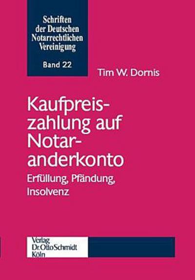 Kaufpreiszahlung auf Notaranderkonto