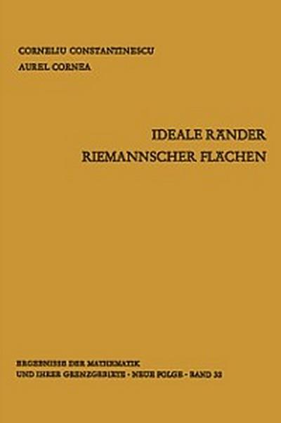 Ideale Ränder Riemannscher Flächen