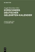 Kürschners deutscher Gelehrten-Kalender