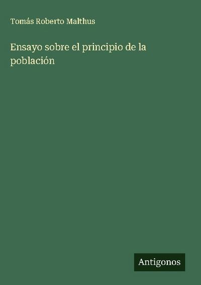 Ensayo sobre el principio de la población
