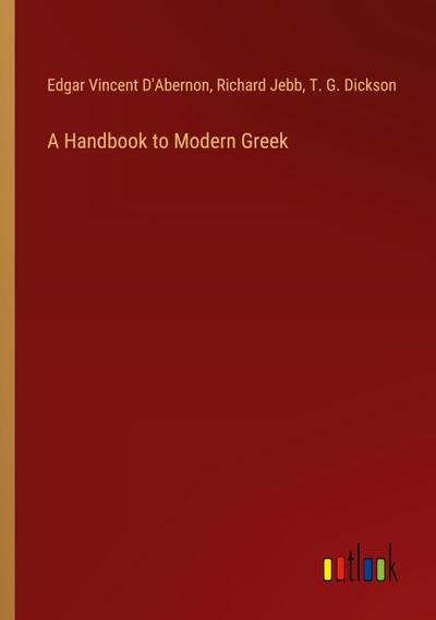 A Handbook to Modern Greek