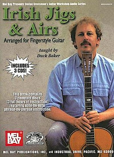 Irish Jigs & Airs: Arranged for Fingerstyle Guitar [With 3 CDs]