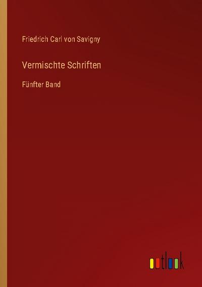 Vermischte Schriften