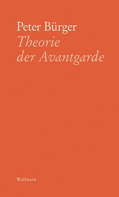 Bürger,Theorie/Avantgarde
