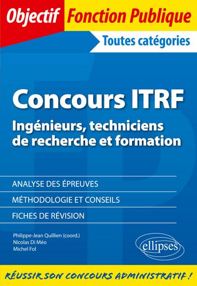Concours ITRF - Ingénieurs, techniciens de recherche et formation de catégorie A, B et C