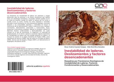 Inestabilidad de laderas. Deslizamientos y factores desencadenantes