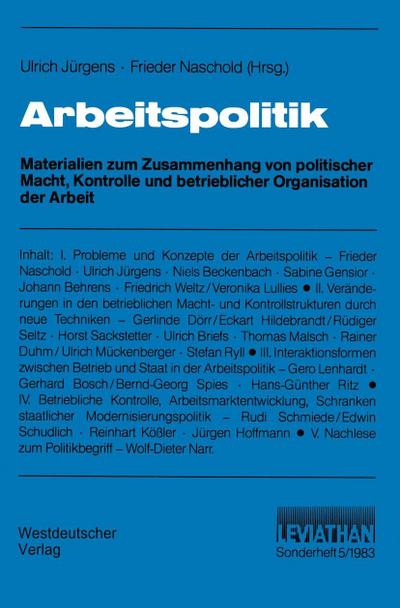 Arbeitspolitik