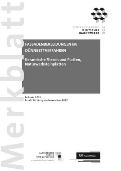 Merkblatt Fassadenbekleidungen im Dünnbettverfahren 2026-02