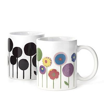 Kikkerland Blumen Morph Tasse, grün, Set 2