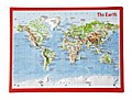 Reliefpostkarte The Earth/Tierra/Erde/Terre