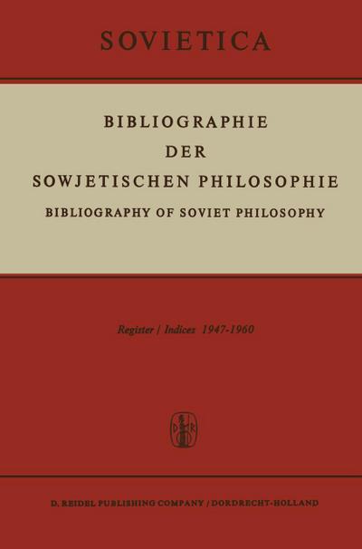 Bibliographie der Sowjetischen Philosophie