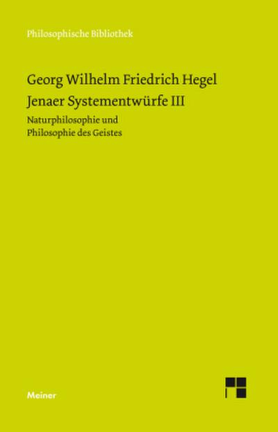 Jenaer Systementwürfe III