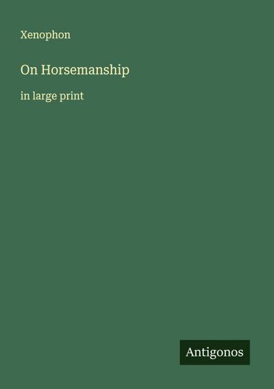 On Horsemanship