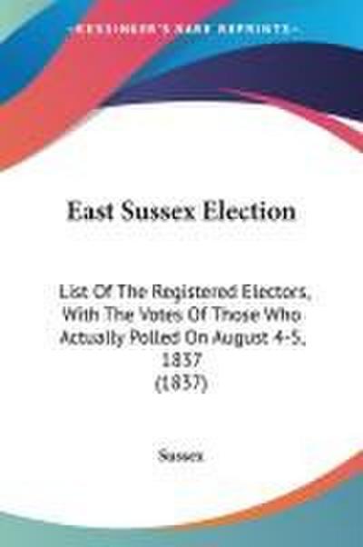 East Sussex Election