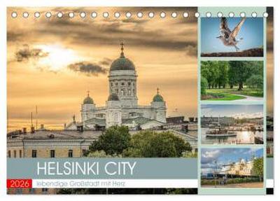 HELSINKI CITY (Tischkalender 2026 DIN A5 quer), CALVENDO Monatskalender