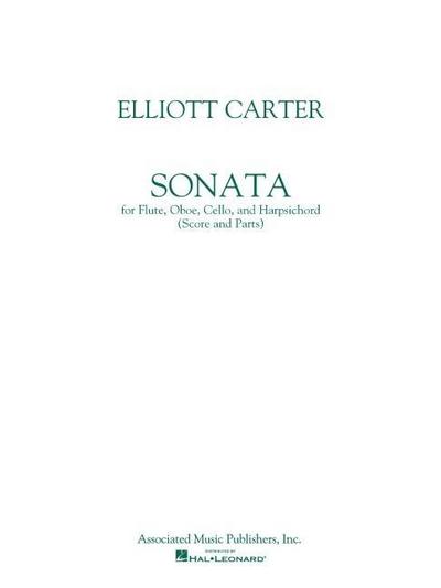 Sonata (1952): For Flute, Oboe, Cello and Harpsichord Score and Parts