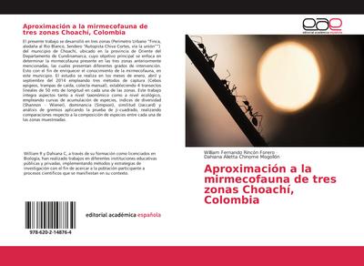 Aproximación a la mirmecofauna de tres zonas Choachí, Colombia