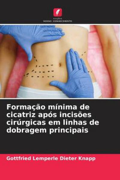 Formação mínima de cicatriz após incisões cirúrgicas em linhas de dobragem principais