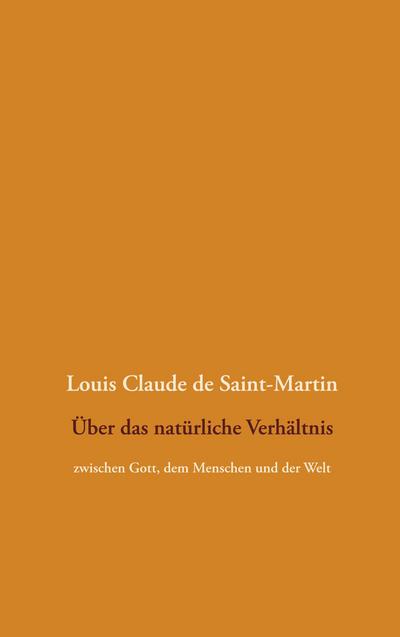 Über das natürliche Verhältnis