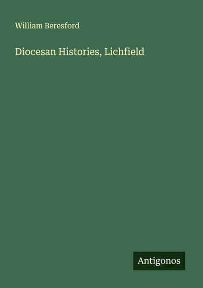 Diocesan Histories, Lichfield