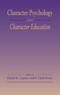 Character Psychology And Character Education