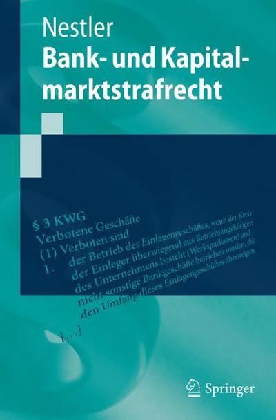 Bank- und Kapitalmarktstrafrecht